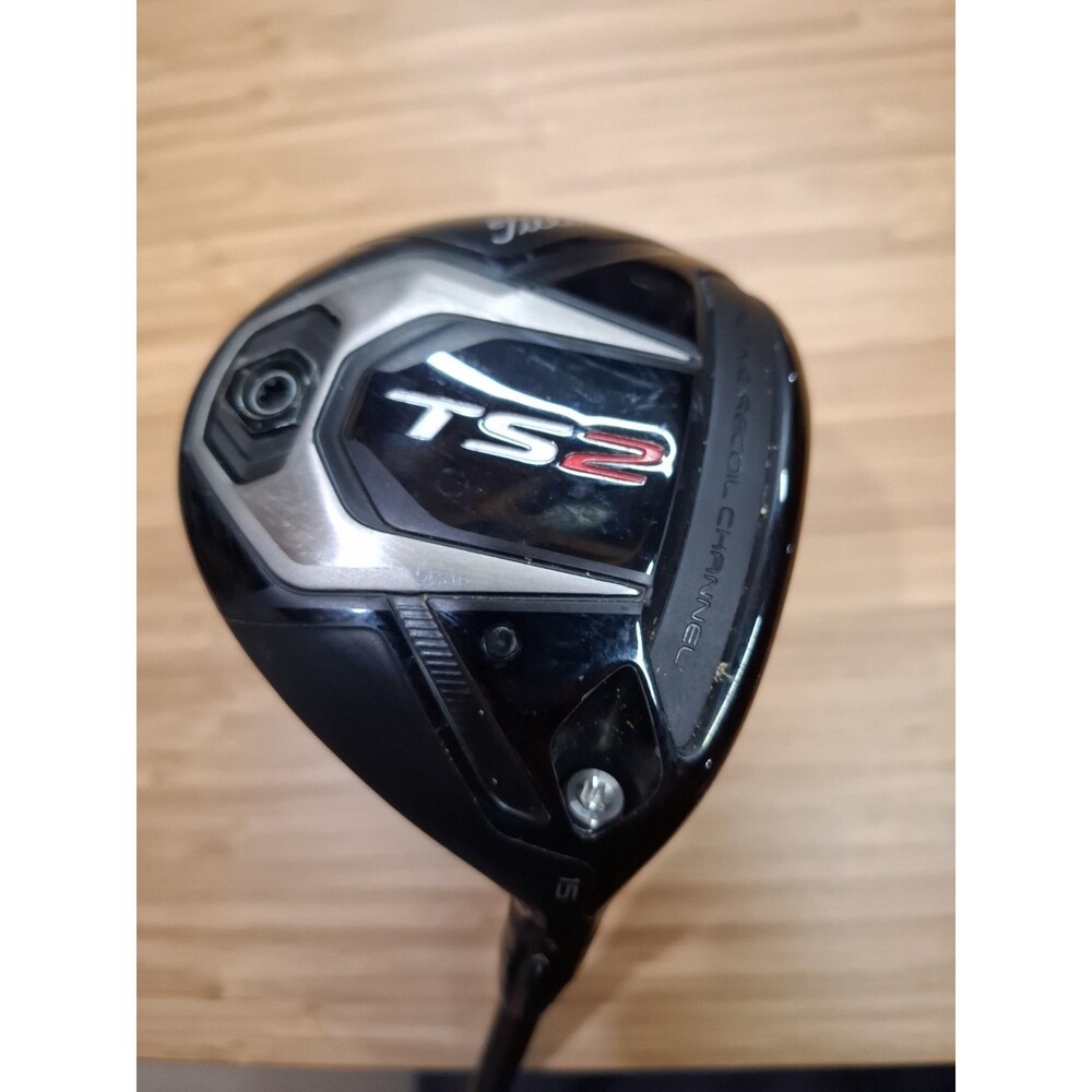 Titleist TS2 15* 3 Wood RH HZRDUS Smoke Black 6.0 70g Stiff 44.5" Custom Length